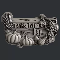 3d STL models for CNC router thanksgiving day 3D model