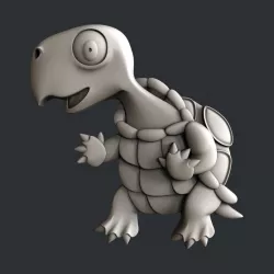 3d STL models for CNC router turtle 3D model