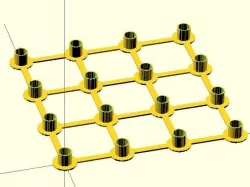 4x4x4 3D RGB Charlie Cube assembly jigs.