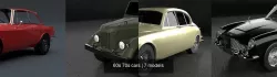 60s 70s cars 3D Model Collection