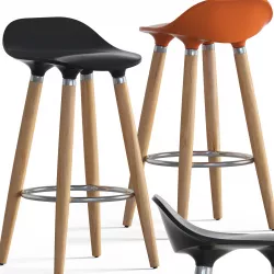Adoni ABS Plastic Stool 3D model