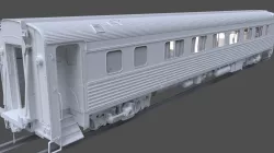 Amtrak Passenger Coach 3D model
