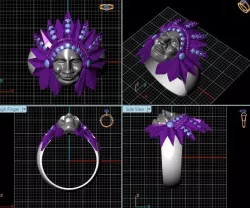 Anillo Indio 3D model