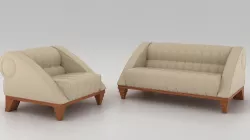 Aries sofa 3D model