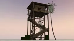 Army Post - High Check Post - Checkpost - Army Hut - Watch Tower Low-poly  3D model