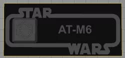 AT-M6 Name Plate 3D model