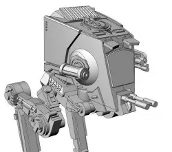 AT-ST vehicle Star Wars 3D model