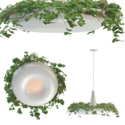 Babylon Light Hanging Lamp Planter 3D model