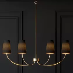 Ballard Design Lottie Linear Chandelier 3D model