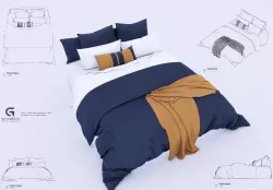 Bed King Revit High Quality 3D models 3D model