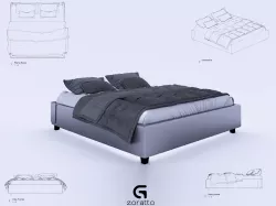Bed  Revit High Quality 3D models 3D model