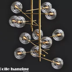 Bistro Globe Clear Glass Chandelier 8 3D model
