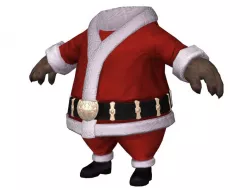Body with Christmas Clothing man C11 3D model