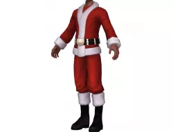 Body with Christmas Clothing man C5 3D model