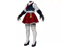 Body with Clothing woman A1 3D model