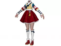 Body with Clothing woman A5 3D model