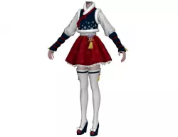 Body with Clothing woman A7 3D model