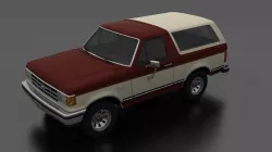 Bronco 1987 Low-poly  3D model