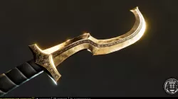 Bronze Egyptian Khopesh Sword - PBR game ready 3d weapon Low-poly  3D model