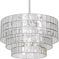 Capiz Tiered Chandelier 3D model