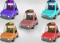 Car animation 3D model