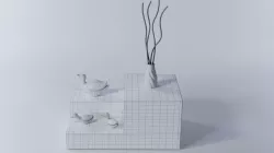 central table  3D model