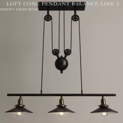 Chandelier Loft Cone Pendant Balance 3D model