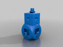 Chicken dice statue