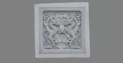 Chinese Dragon bas-relief in chinatown Washington DC 3D model