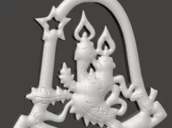 Christmas Tree Ornament - Candles
