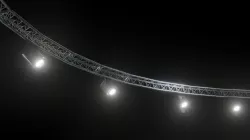 Circle truss with lights Low-poly  3D model