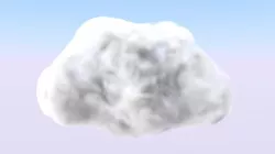 Cloud  Low-poly  3D model