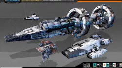 Colony Fleet Low-poly 3D model