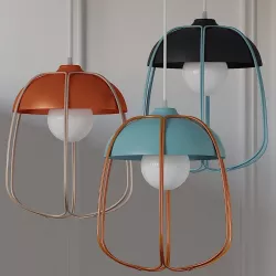CROWDYHOUSE Tull Cage Ceiling Lamp 3 Colors 3D model