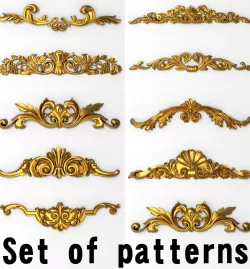  decorative patterns 3D model