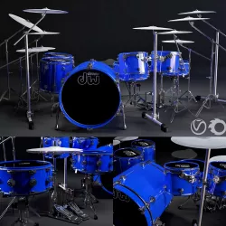 DW Drum Set 3D model
