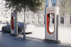 Electric car charger 3D model