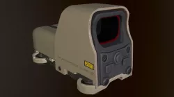 Eotech 553 holographic sight desert camo Low-poly  3D model