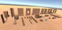 External Desert Building Kit 3D model