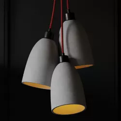 Fancy Concrete Ceiling Pendant Lamp 3D model