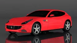 Ferrari FF Low-poly  3D model