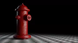 Fire Hydrant Low-poly  3D model
