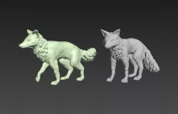 Fox print 3d model 3D model