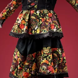 Fruit Skull Decorated Dancer Dress Low-poly  3D model