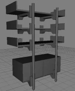 Furniture Cabin 3D model