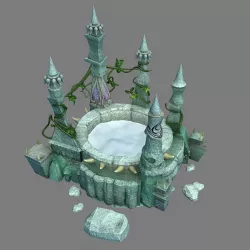 Game Gangs demon cave - wishing well 3D model