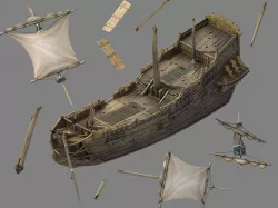 Game Kazlog shallow bay - Wreck 01 3D model