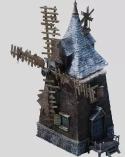 Game Windmill workshop 1002 3D model