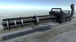 Gatling Gun Low-poly  3D model