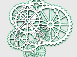 Gear Pendent for Necklace